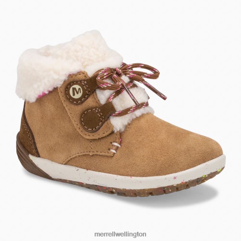 Bare Steps Cocoa Jr. Boot (ML163228) Merrell Kids 8VV6P1468 Shoes Chestnut Suede