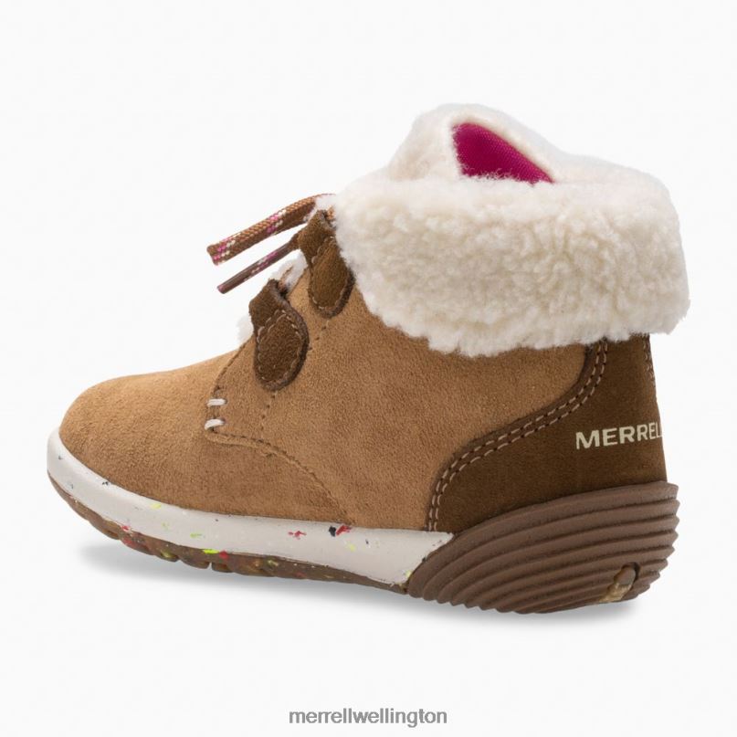 Bare Steps Cocoa Jr. Boot (ML163228) Merrell Kids 8VV6P1468 Shoes Chestnut Suede
