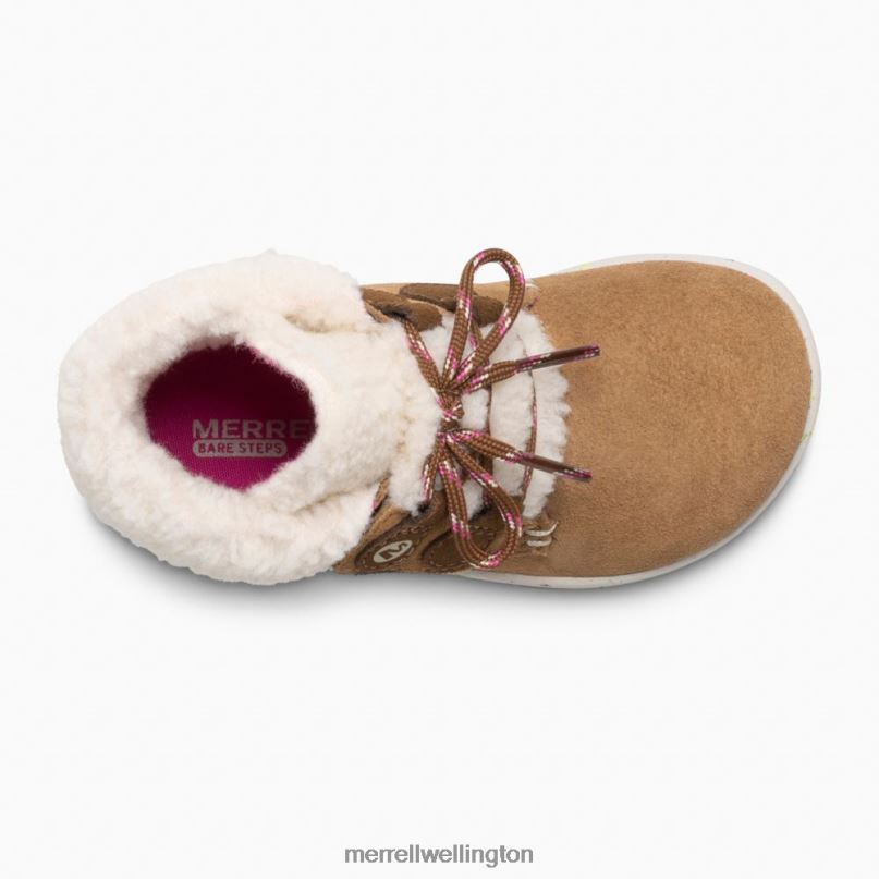Bare Steps Cocoa Jr. Boot (ML163228) Merrell Kids 8VV6P1468 Shoes Chestnut Suede