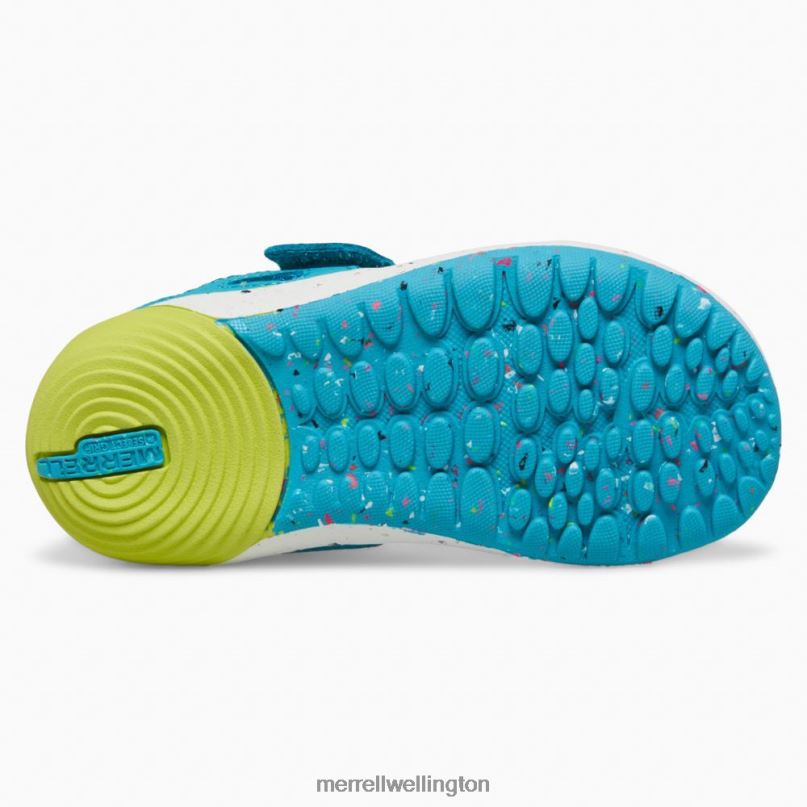 Bare Steps H2O Sneaker (ML166803) Merrell Kids 8VV6P1394 Shoes Turquoise/Lime