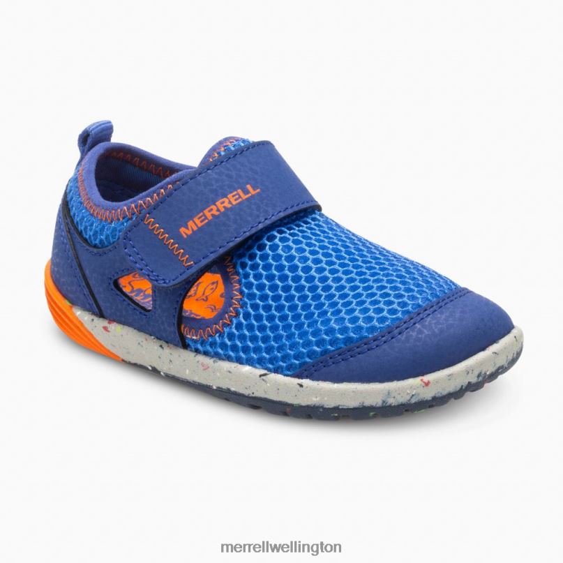 Bare Steps H2O Sneaker (ML260875) Merrell Kids 8VV6P1396 Shoes Blue/Orange