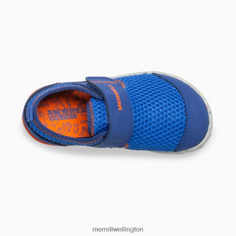 Bare Steps H2O Sneaker (ML260875) Merrell Kids 8VV6P1396 Shoes Blue/Orange
