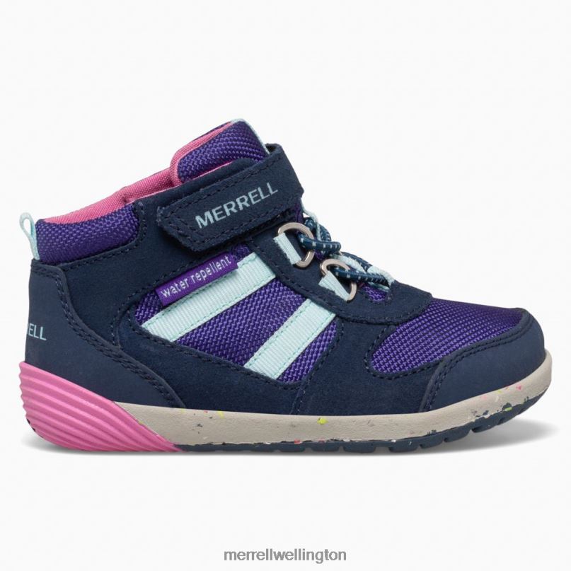 Bare Steps Ridge Jr Hiker (ML166271) Merrell Kids 8VV6P1458 Shoes Navy/Pink