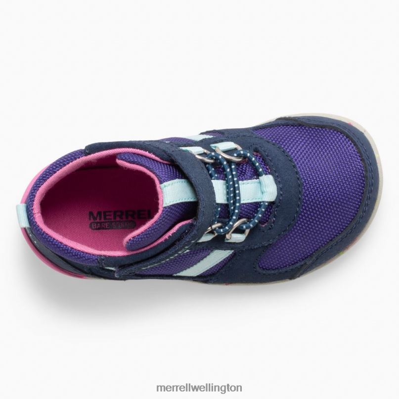 Bare Steps Ridge Jr Hiker (ML166271) Merrell Kids 8VV6P1458 Shoes Navy/Pink