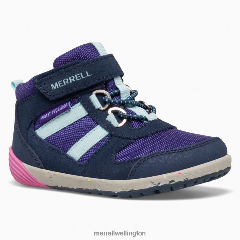Bare Steps Ridge Jr Hiker (ML166271) Merrell Kids 8VV6P1458 Shoes Navy/Pink