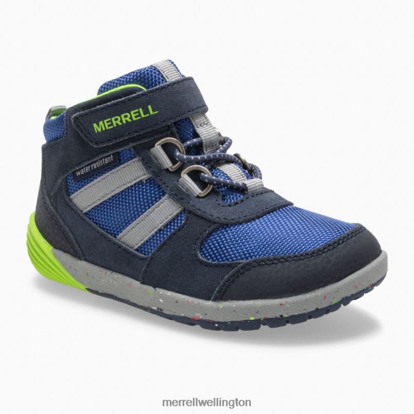 Bare Steps Ridge Jr Hiker (ML262608) Merrell Kids 8VV6P1459 Shoes Navy/Green