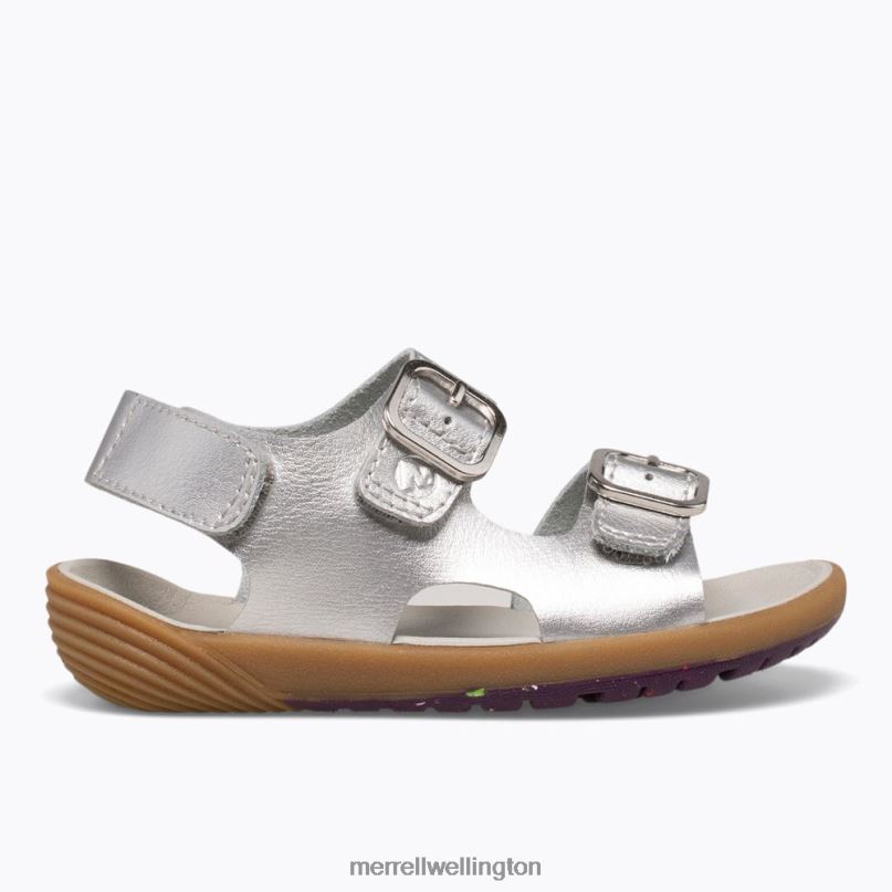 Bare Steps Sandal (ML161231) Merrell Kids 8VV6P1402 Shoes Silver