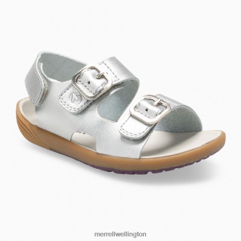Bare Steps Sandal (ML161231) Merrell Kids 8VV6P1402 Shoes Silver