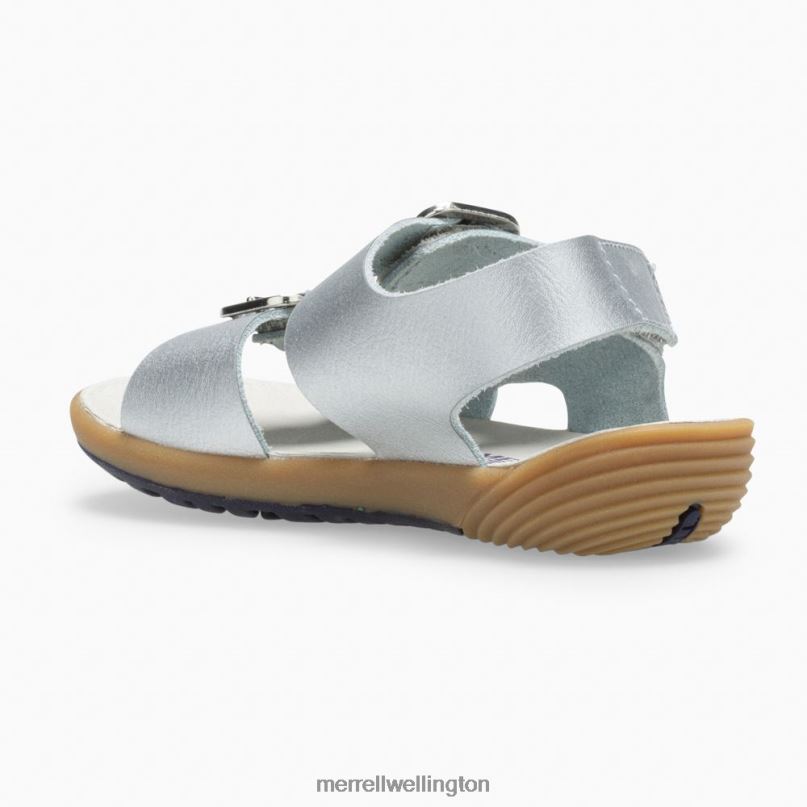 Bare Steps Sandal (ML161231) Merrell Kids 8VV6P1402 Shoes Silver