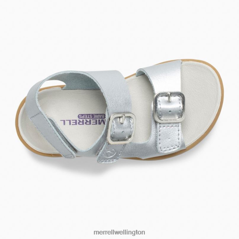 Bare Steps Sandal (ML161231) Merrell Kids 8VV6P1402 Shoes Silver