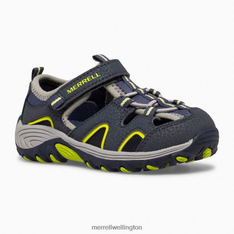 Hydro H2O Hiker Jr Sandal (ML265932) Merrell Kids 8VV6P1406 Shoes Navy/Lime