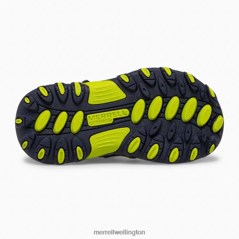 Hydro H2O Hiker Jr Sandal (ML265932) Merrell Kids 8VV6P1406 Shoes Navy/Lime