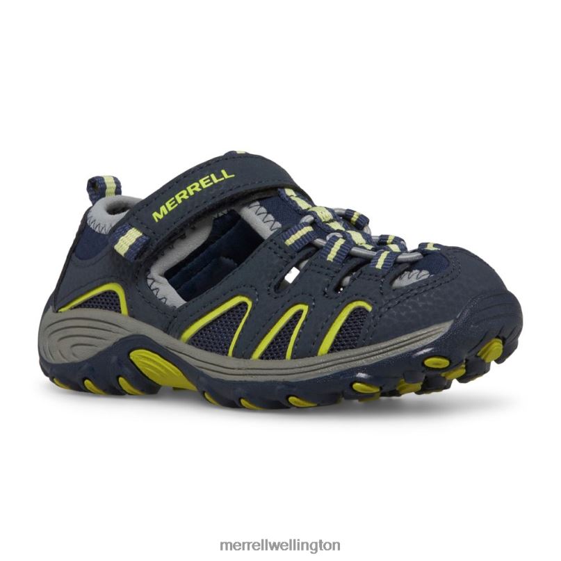 Hydro H2O Hiker Sandal (MC54859) Merrell Kids 8VV6P1500 Shoes Navy/Lime