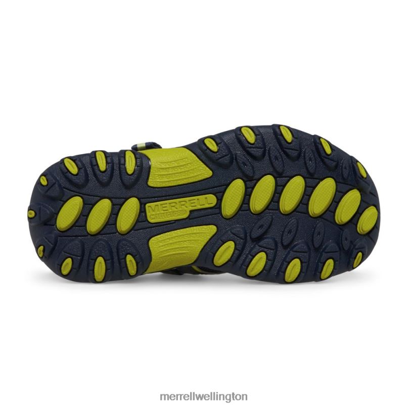 Hydro H2O Hiker Sandal (MC54859) Merrell Kids 8VV6P1500 Shoes Navy/Lime