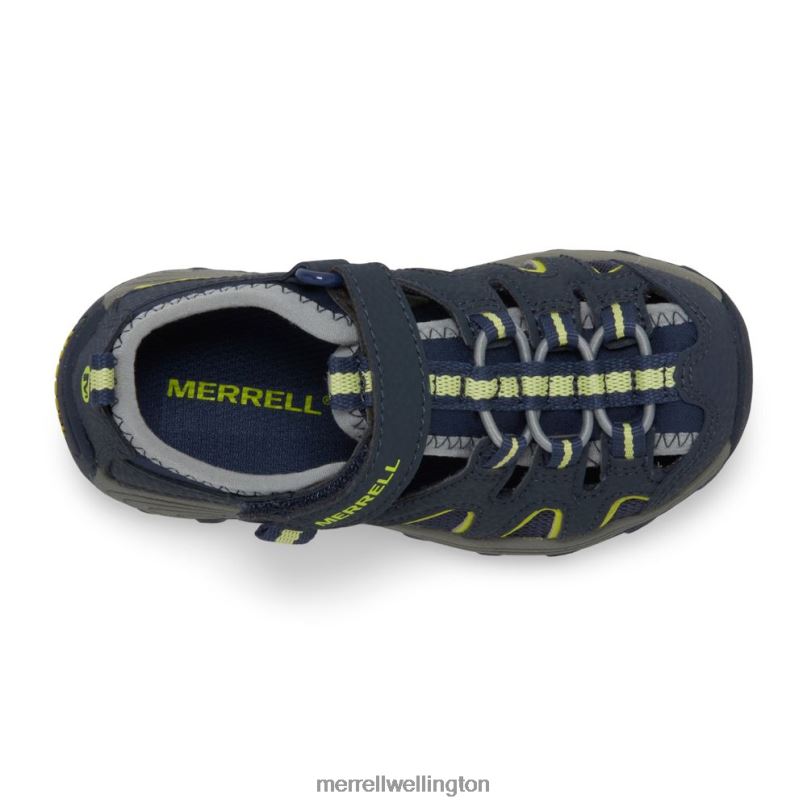 Hydro H2O Hiker Sandal (MC54859) Merrell Kids 8VV6P1500 Shoes Navy/Lime