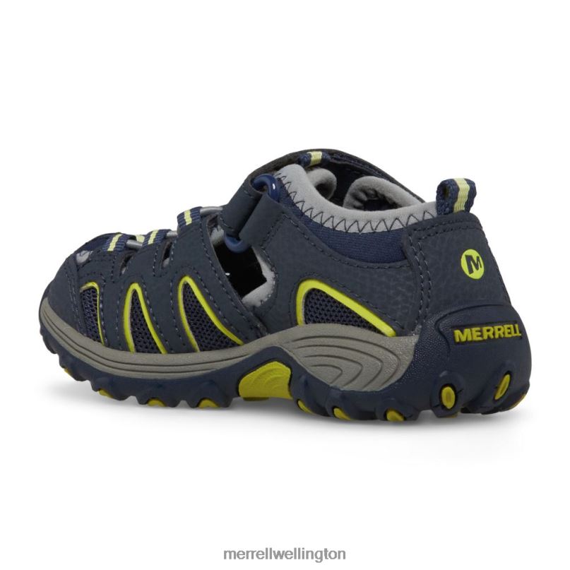 Hydro H2O Hiker Sandal (MC54859) Merrell Kids 8VV6P1500 Shoes Navy/Lime