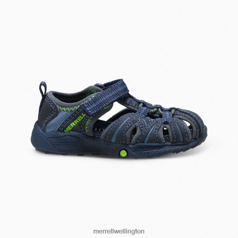 Hydro Jr. Sandal (MT53375) Merrell Kids 8VV6P1407 Shoes Navy / Green