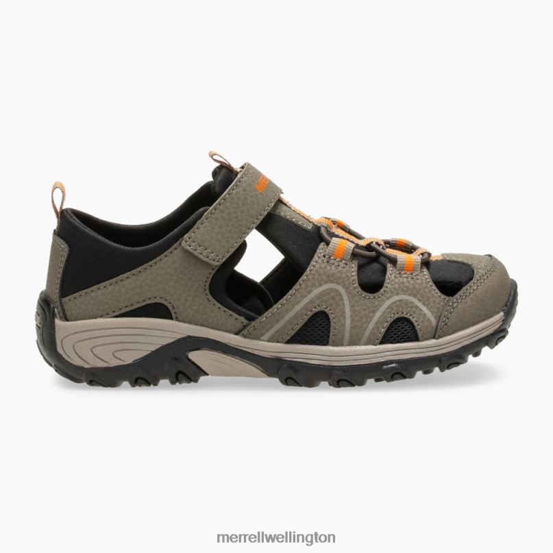 Hydro Teton Sandal (MK262021) Merrell Kids 8VV6P1486 Shoes Gunsmoke