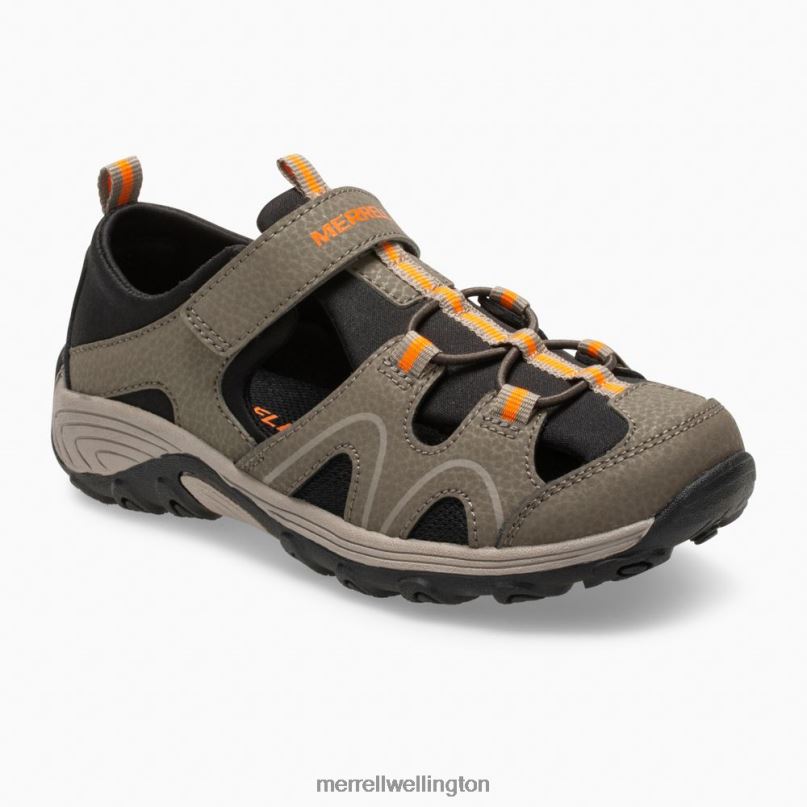 Hydro Teton Sandal (MK262021) Merrell Kids 8VV6P1486 Shoes Gunsmoke