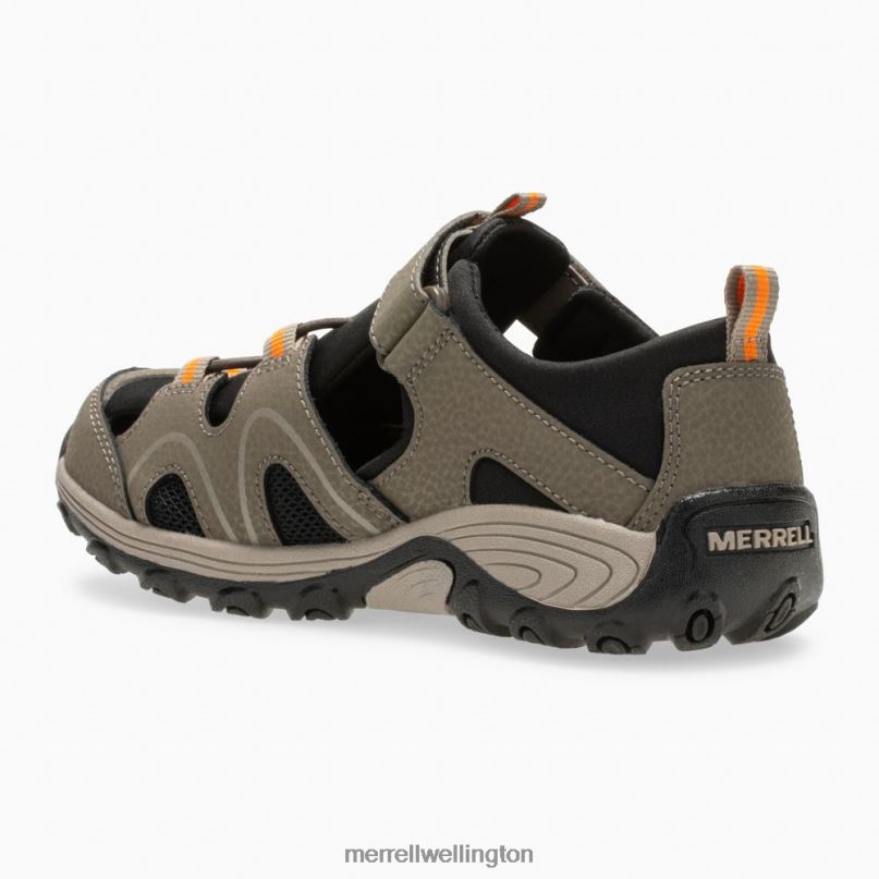 Hydro Teton Sandal (MK262021) Merrell Kids 8VV6P1486 Shoes Gunsmoke