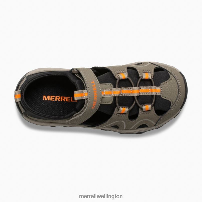 Hydro Teton Sandal (MK262021) Merrell Kids 8VV6P1486 Shoes Gunsmoke