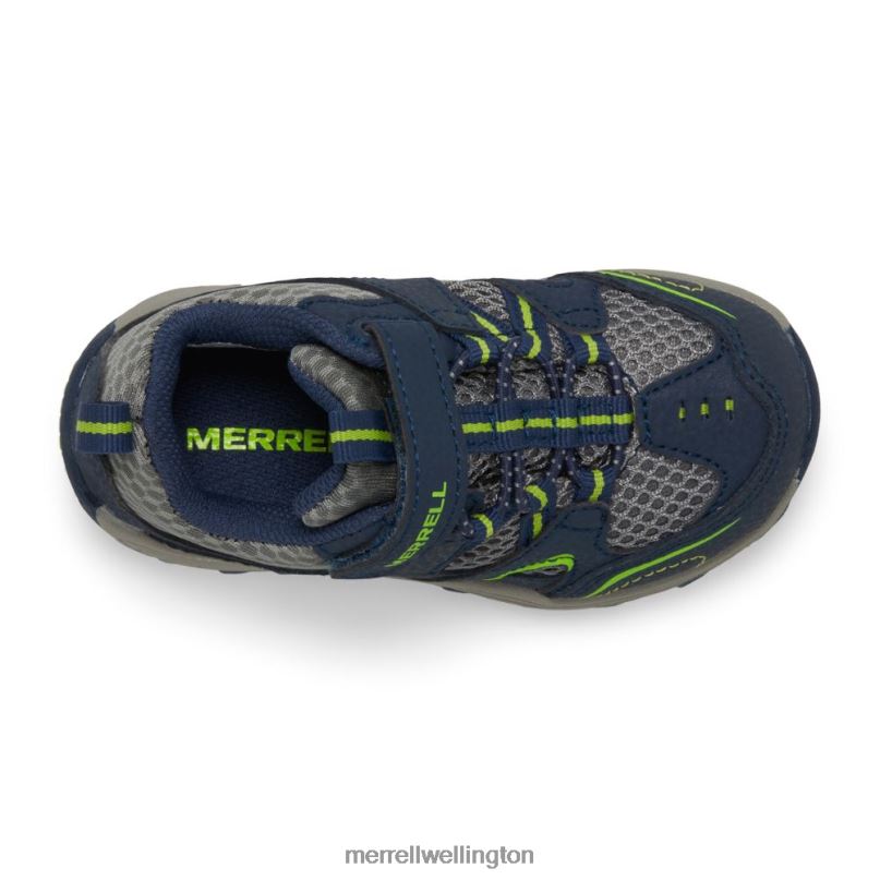 Trail Chaser Jr. Shoe (ML260888) Merrell Kids 8VV6P1344 Shoes Navy/Green