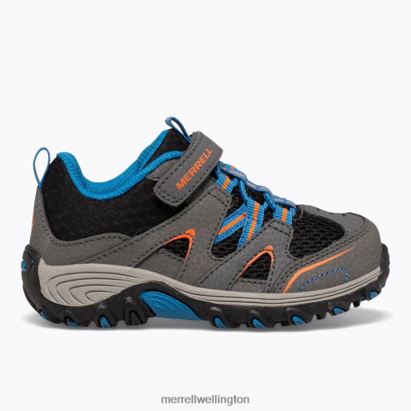 Trail Chaser Jr. Shoe (ML262595) Merrell Kids 8VV6P1342 Shoes Grey/Black