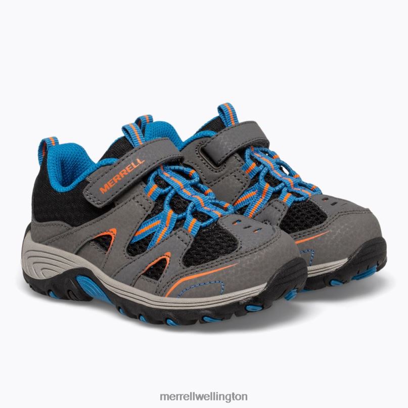 Trail Chaser Jr. Shoe (ML262595) Merrell Kids 8VV6P1342 Shoes Grey/Black