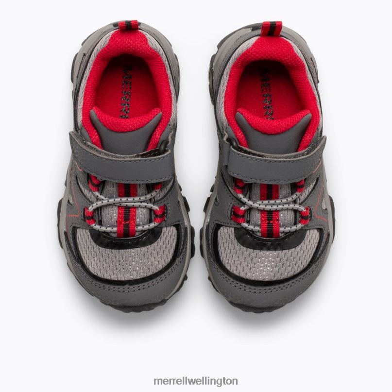 Trail Quest Jr. (ML263182) Merrell Kids 8VV6P1348 Shoes Grey/Red/Black