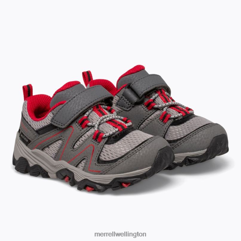 Trail Quest Jr. (ML263182) Merrell Kids 8VV6P1348 Shoes Grey/Red/Black
