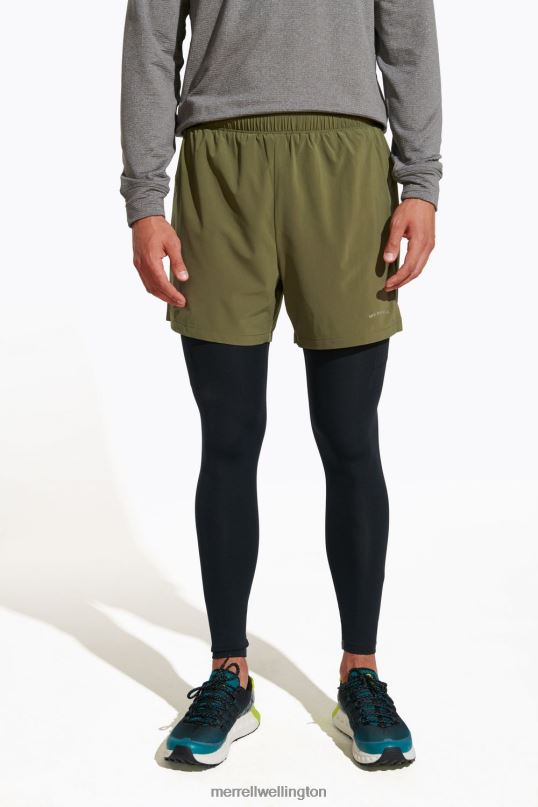 Trail Running Short (JMF26581-326) Merrell Men 8VV6P406 Clothes Dusty Olive