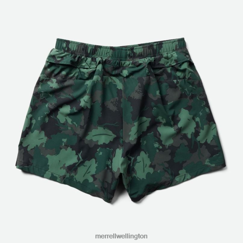 Trail Running Short (JMF26581-330) Merrell Men 8VV6P407 Clothes Sea Moss Leaf Print