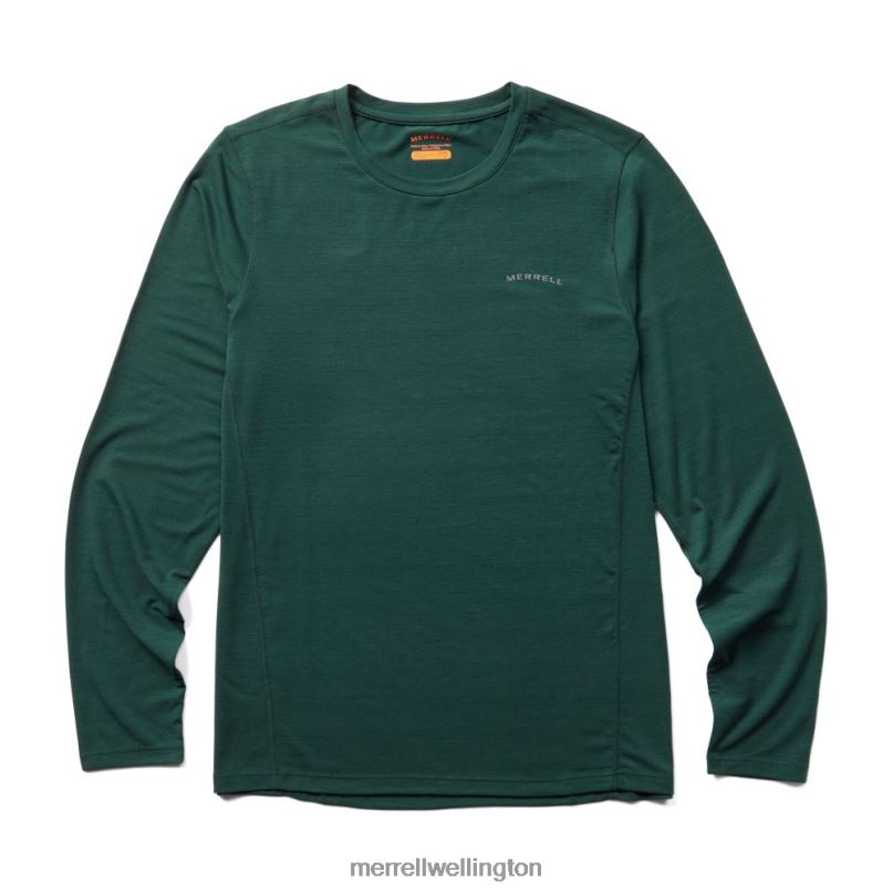 Everyday Long Sleeve Tee with Tencel (JMF26597-325) Merrell Men 8VV6P337 Clothes Sea Moss