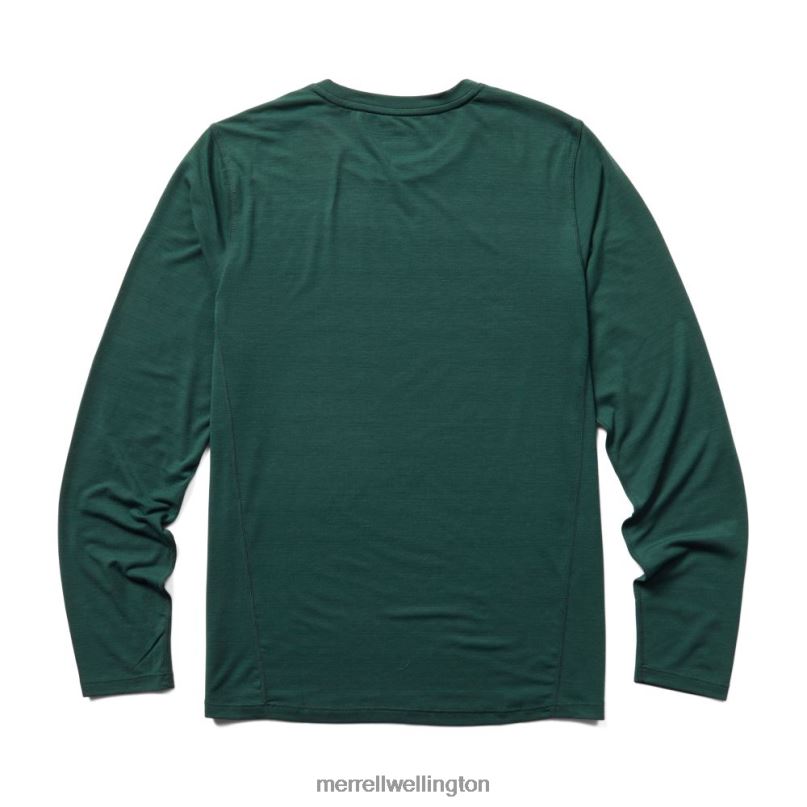 Everyday Long Sleeve Tee with Tencel (JMF26597-325) Merrell Men 8VV6P337 Clothes Sea Moss