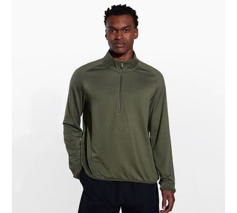 Geotex 1/4 Zip (JMS26326-327) Merrell Men 8VV6P415 Clothes Dusty Olive Heather