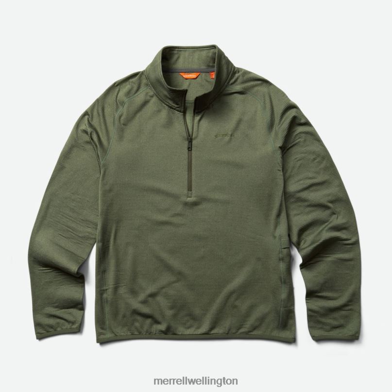Geotex 1/4 Zip (JMS26326-327) Merrell Men 8VV6P415 Clothes Dusty Olive Heather