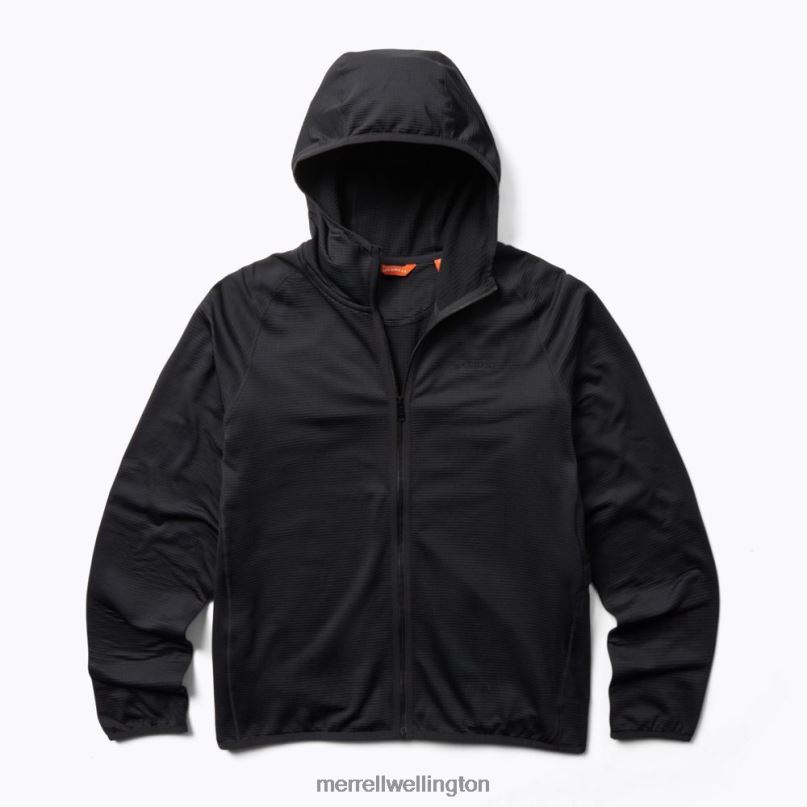 Geotex Full Zip Hoodie (JMS26325-010) Merrell Men 8VV6P552 Clothes Black