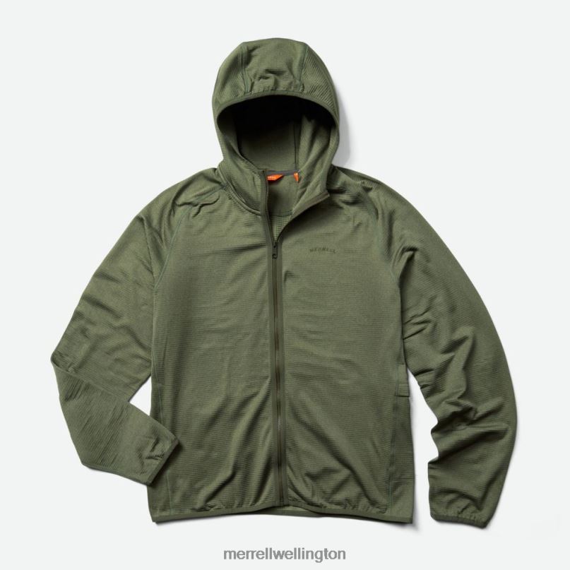 Geotex Full Zip Hoodie (JMS26325-327) Merrell Men 8VV6P551 Clothes Dusty Olive Heather