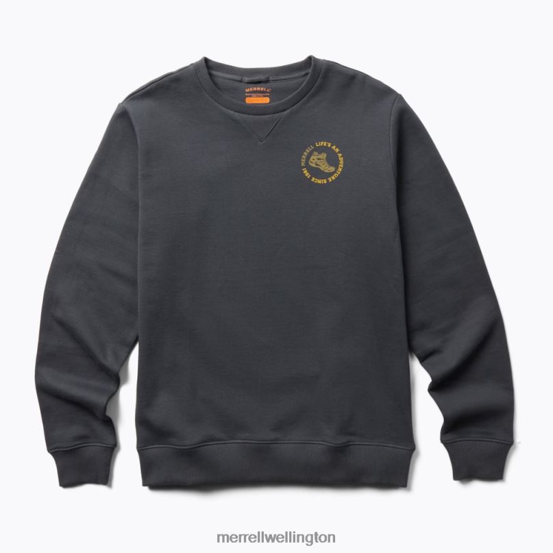 Life's An Adventure Crew Neck Fleece (JMF26623-425) Merrell Men 8VV6P697 Clothes India Ink