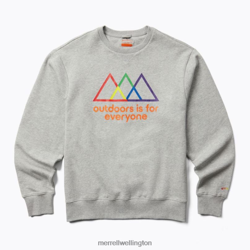 Outdoors Is For Everyone Crewneck Sweatshirt (JMS26875-050) Merrell Men 8VV6P748 Clothes Heather Gray
