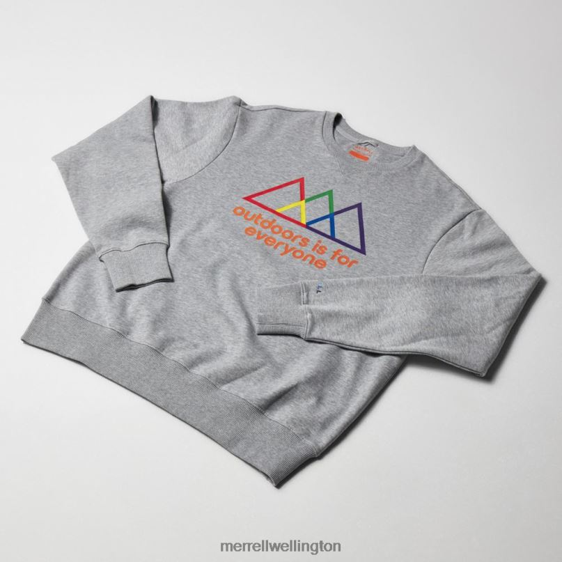 Outdoors Is For Everyone Crewneck Sweatshirt (JMS26875-050) Merrell Men 8VV6P748 Clothes Heather Gray