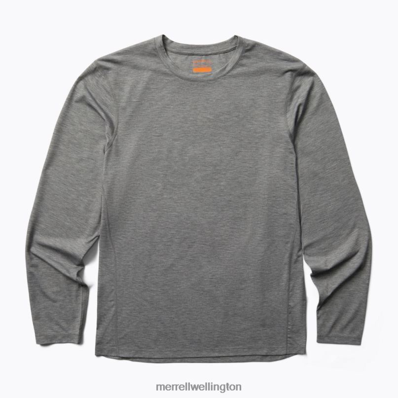 Perfect Long Sleeve Tee with Tencel (JMS26862-050) Merrell Men 8VV6P335 Clothes Grey Heather