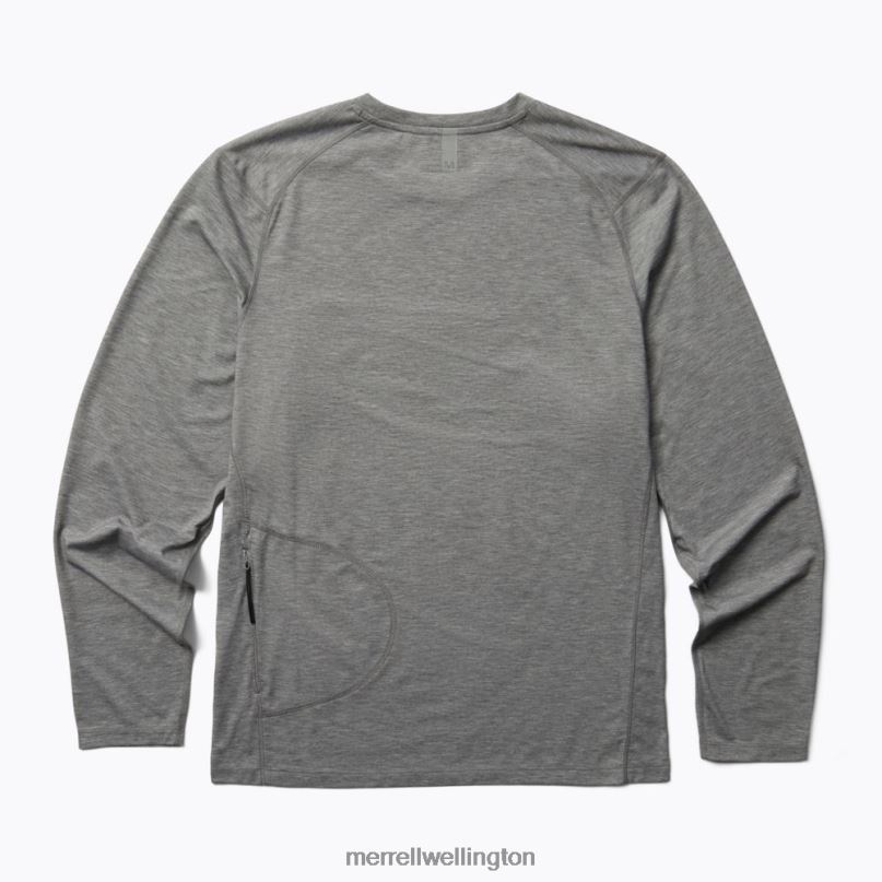 Perfect Long Sleeve Tee with Tencel (JMS26862-050) Merrell Men 8VV6P335 Clothes Grey Heather