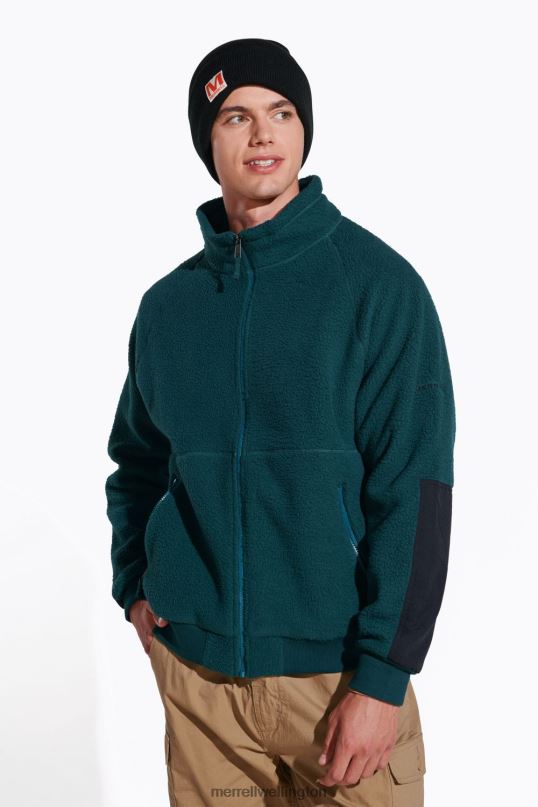 Sherpa Full Zip (JMF26572-325) Merrell Men 8VV6P568 Clothes Sea Moss