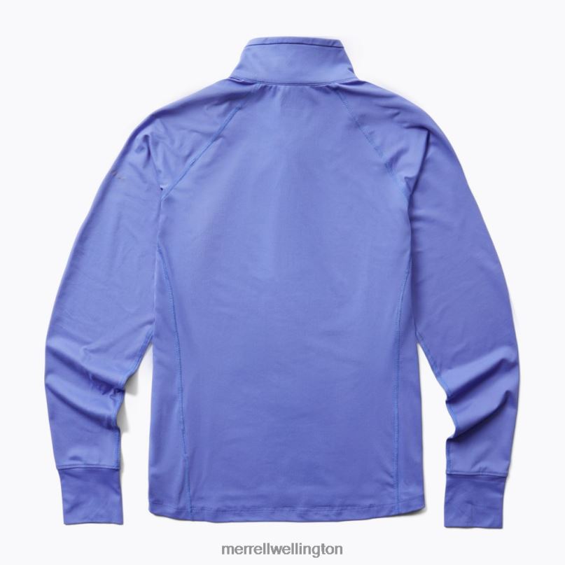 Trail Running 1/4 Zip (JWF26557-423) Merrell Men 8VV6P1127 Clothes Baja Blue