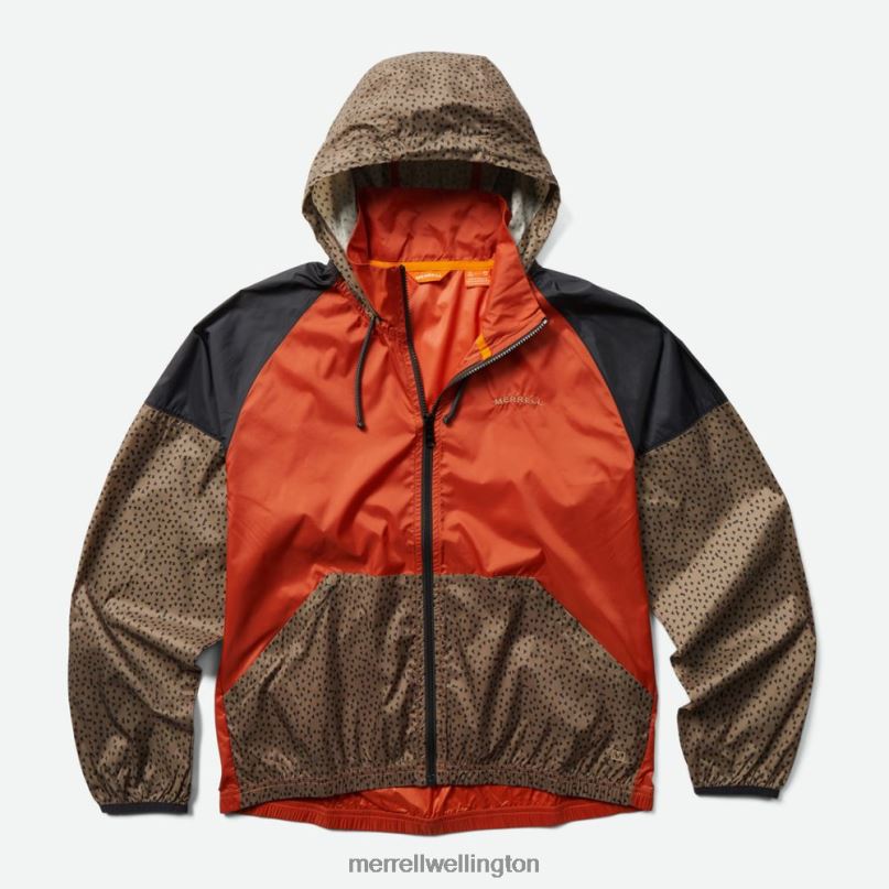 Alder Packable Wind Shell (JMS26322-933) Merrell Men 8VV6P775 Clothes Clay/Sepia Tint