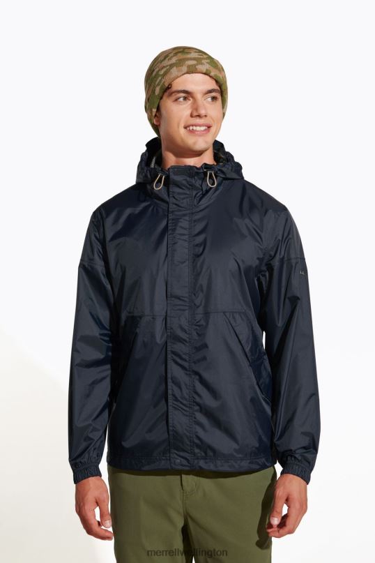 Fallon Rain Shell (JMS26320-010) Merrell Men 8VV6P472 Clothes Black
