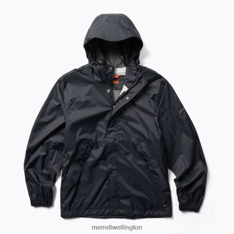 Fallon Rain Shell (JMS26320-010) Merrell Men 8VV6P472 Clothes Black