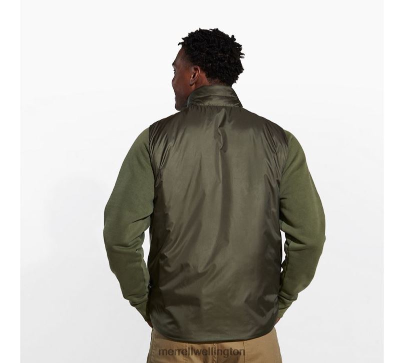 Geotex Insulated Vest (JMS26416-326) Merrell Men 8VV6P590 Clothes Dusty Olive