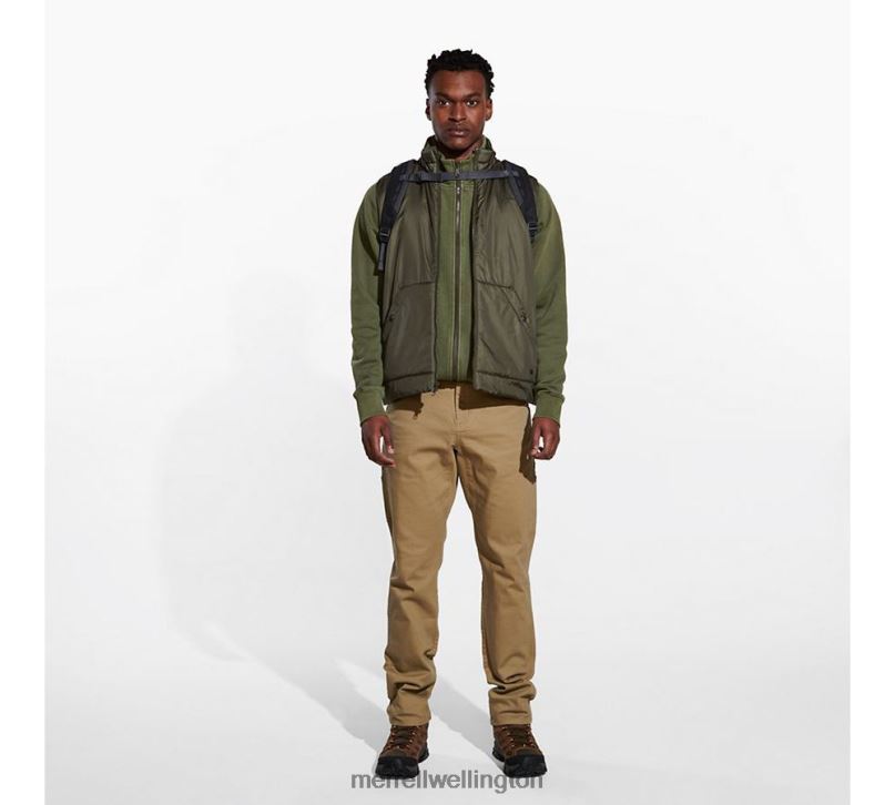 Geotex Insulated Vest (JMS26416-326) Merrell Men 8VV6P590 Clothes Dusty Olive